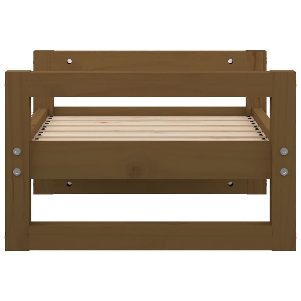 Cuccia per Cani ambra 55,5x45,5x28 cm Legno Massello di Pino 821470