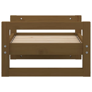 Cuccia per cani comodo divano 55,5 x 45,5 x 28 cm legno massello di pino marrone 02_0042697
