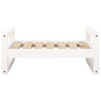 Cuccia per Cani Bianca 65,5x50,5x28cm in Legno Massello di Pino cod mxl 35173