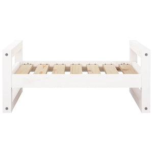 Cuccia per Cani Bianca 65,5x50,5x28cm in Legno Massello di Pino cod mxl 35173