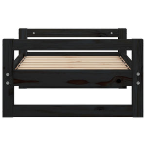 Cuccia per cani comodo divano 65,5 x 50,5 x 28 cm legno massello di pino nero 02_0042770