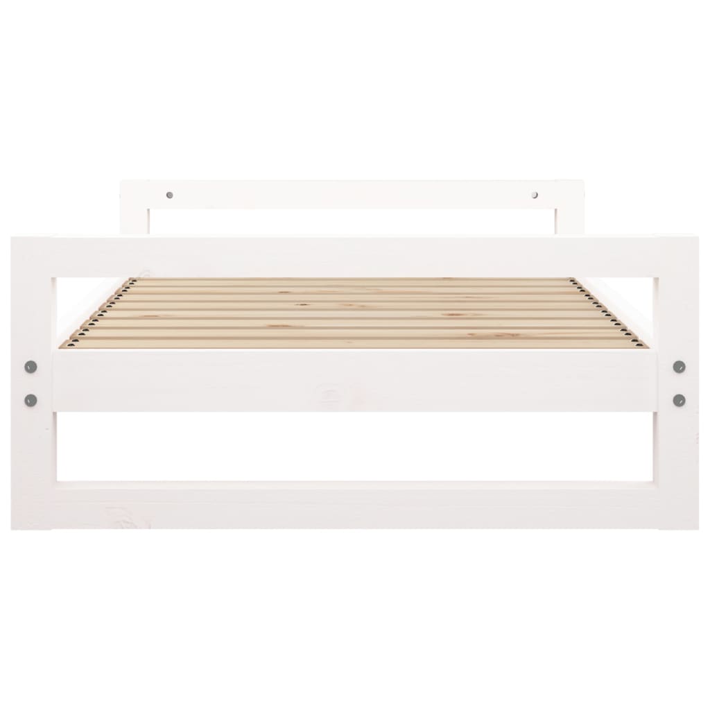 Cuccia per cani, comodo divano, 95,5 x 65,5 x 28 cm, in legno massello di pino bianco 02_0043035