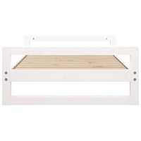 Cuccia per cani, comodo divano, 95,5 x 65,5 x 28 cm, in legno massello di pino bianco 02_0043035