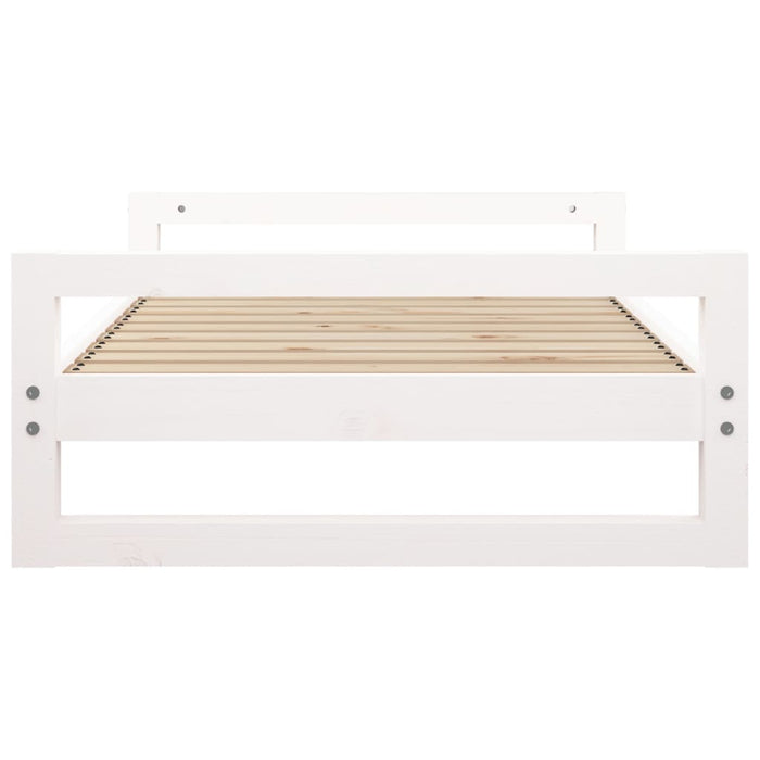 Cuccia per cani, comodo divano, 95,5 x 65,5 x 28 cm, in legno massello di pino bianco 02_0043035
