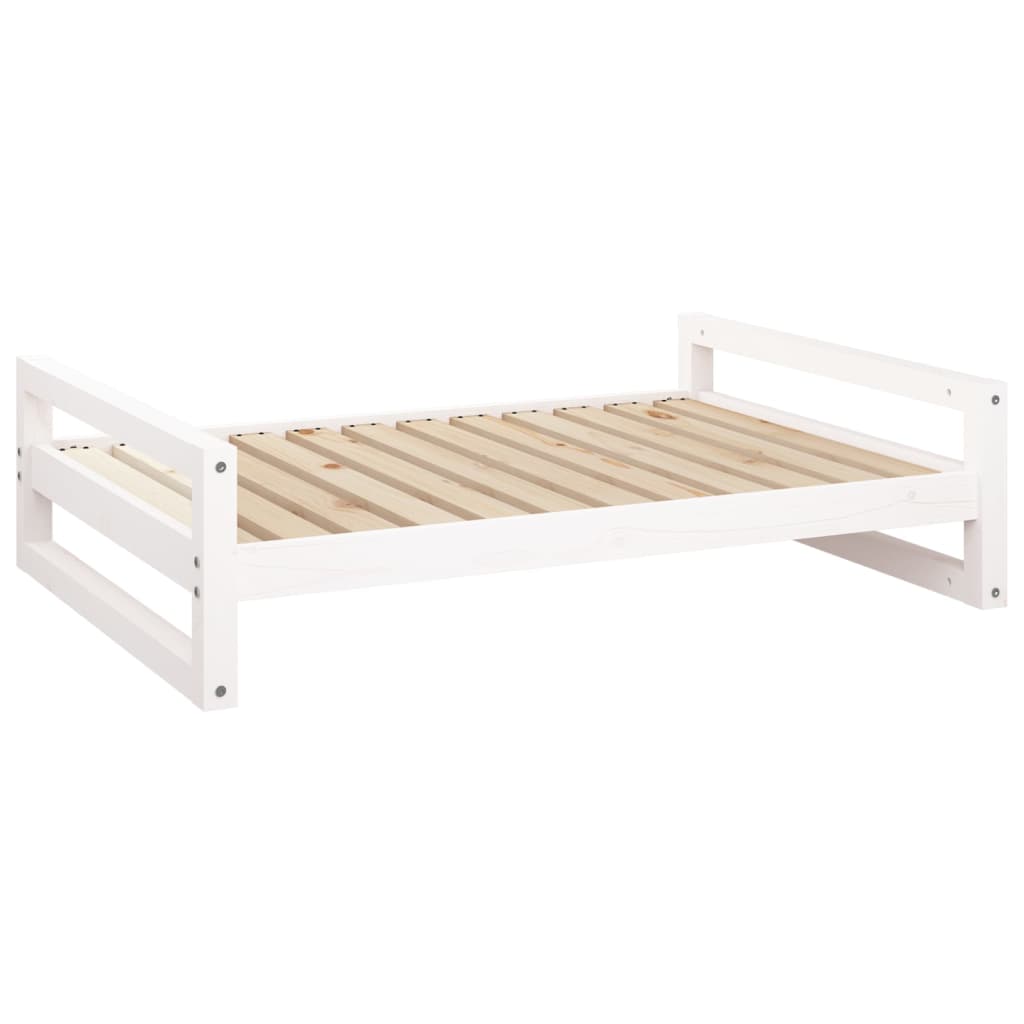 Cuccia per cani comodo divano 105,5 x 75,5 x 28 cm in legno massello di pino bianco 02_0042632