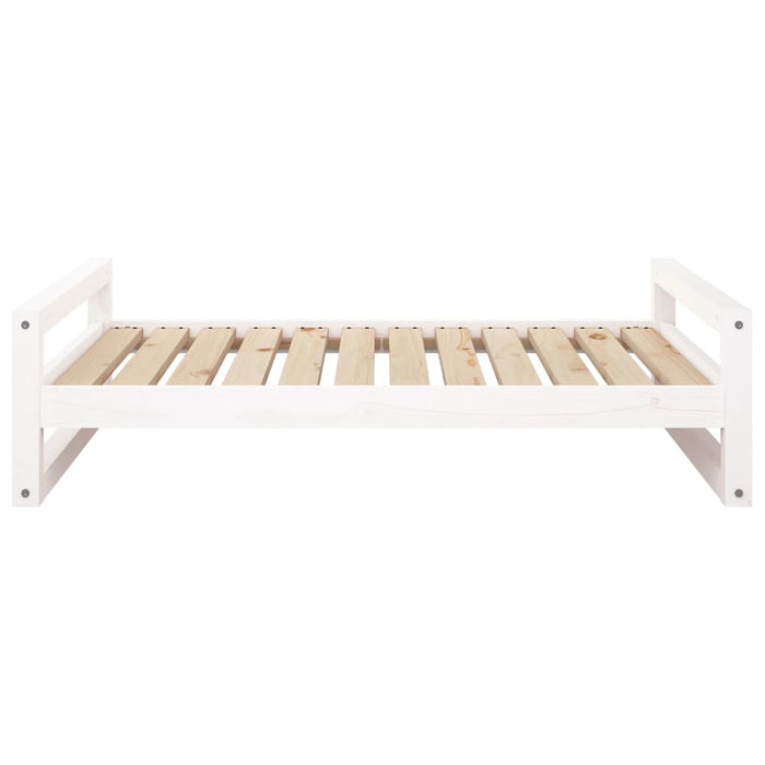 Cuccia per cani comodo divano 105,5 x 75,5 x 28 cm in legno massello di pino bianco 02_0042632
