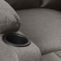 Poltrona Massaggiante in Tessuto Grigio Chiaro 345390