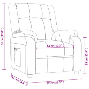 Poltrona Reclinabile in Tessuto Rosso Vino 348111