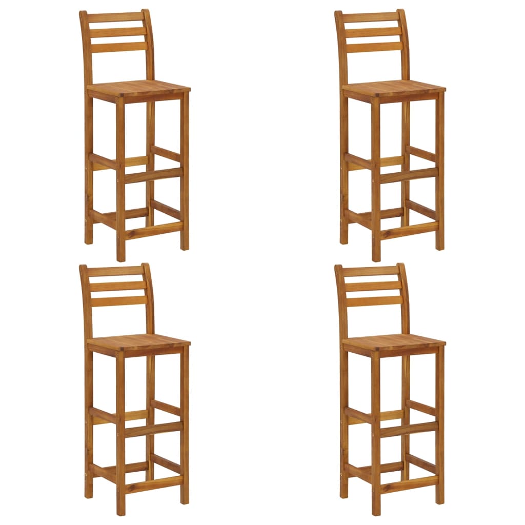 Set da Bar per Giardino 5 pz in Legno Massello di Acacia cod mxl 43199