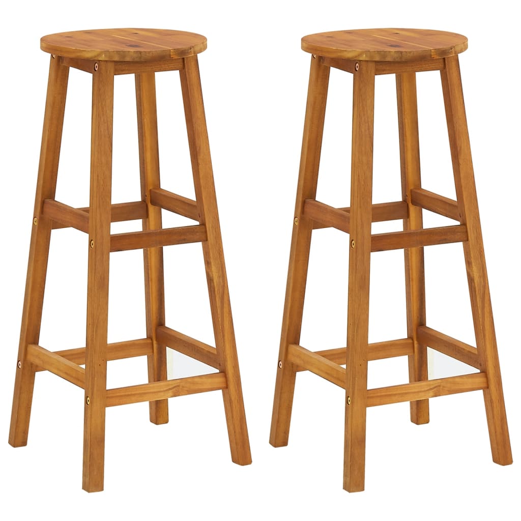 Set da Bar per Giardino 3 pz in Legno Massello di Acacia cod mxl 43206