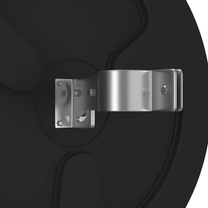 Specchio stradale convesso per esterni nero Ø45 cm in policarbonato 153079