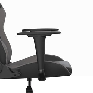 Sedia da Gaming Massaggiante Nero e Grigio in Similpelle 345403