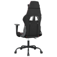 vidaXL Sedia Gaming Massaggio Nero e Rosso Vino in Similpelle