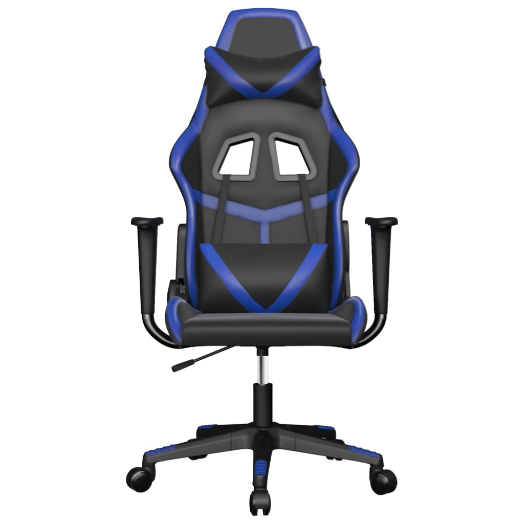 Sedia da Gaming Massaggiante Nero e Blu in Similpellecod mxl 112069