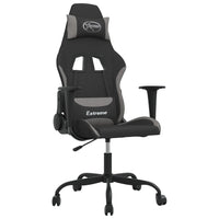 Sedia da Gaming Nero e Grigio Chiaro in Tessuto cod mxl 70415