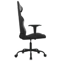 Sedia da Gaming Nero e Grigio Chiaro in Tessuto 345470