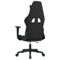 Sedia da Gaming Nero e Crema in Tessuto 345491
