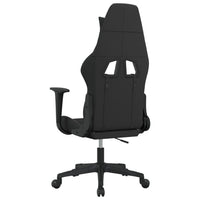 Sedia da Gaming Nero e Grigio Chiaro in Tessuto 345492