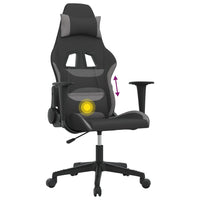 Sedia da Gaming Nero e Grigio Chiaro in Tessuto 345492