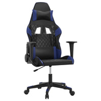Sedia da Gaming Massaggiante Nero e Blu in Similpelle cod mxl 73222