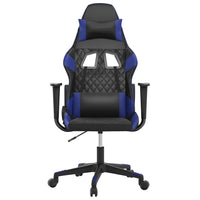 Sedia da Gaming Massaggiante Nero e Blu in Similpelle 345511