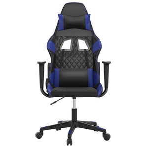 Sedia da Gaming Massaggiante Nero e Blu in Similpelle 345511