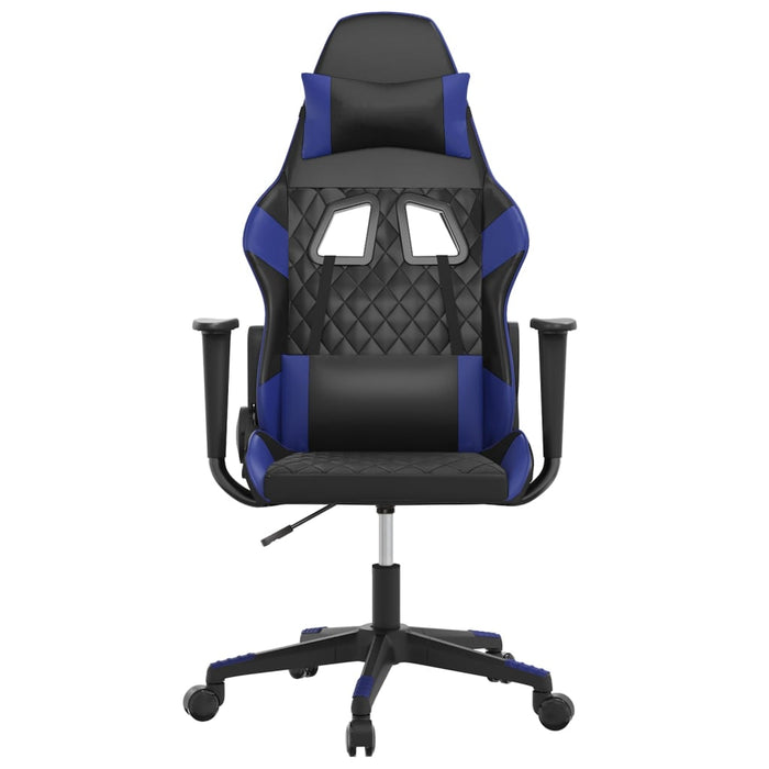 Sedia da Gaming Massaggiante Nero e Blu in Similpelle cod mxl 73222