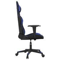 Sedia da Gaming Massaggiante Nero e Blu in Similpelle cod mxl 73222