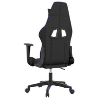 Sedia da Gaming Massaggiante Nero e Blu in Similpelle 345511