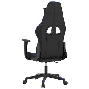 Sedia da Gaming Massaggiante Nero e Blu in Similpelle cod mxl 73222