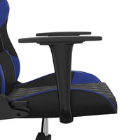 Sedia da Gaming Massaggiante Nero e Blu in Similpelle cod mxl 73222