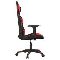 Sedia da Gaming Massaggiante Rosso e Nero in Similpelle 345512