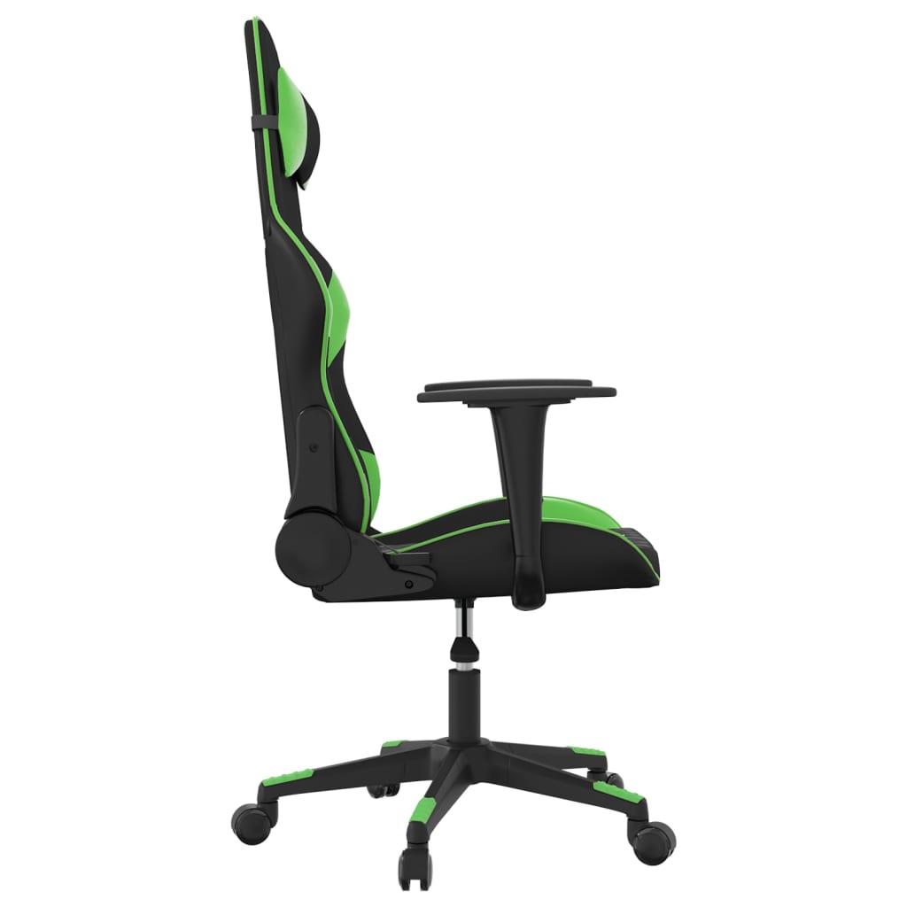 Sedia da Gaming Massaggiante Nero e Verde in Similpelle cod mxl 75873