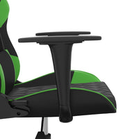 Sedia da Gaming Massaggiante Nero e Verde in Similpelle 345514