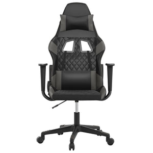 Sedia da Gaming Massaggiante Nero e Grigio in Similpelle 345515