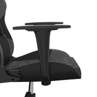 Sedia da Gaming Massaggiante Nero e Grigio in Similpelle 345515