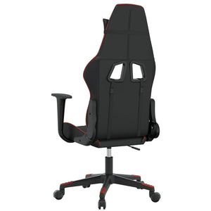 Sedia Gaming Massaggio Nero e Rosso Vino in Similpelle 345518