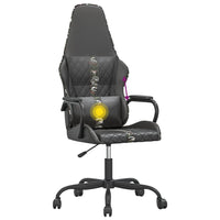 Sedia da Gaming Massaggiante Mimetico e Nero in Similpelle 345567