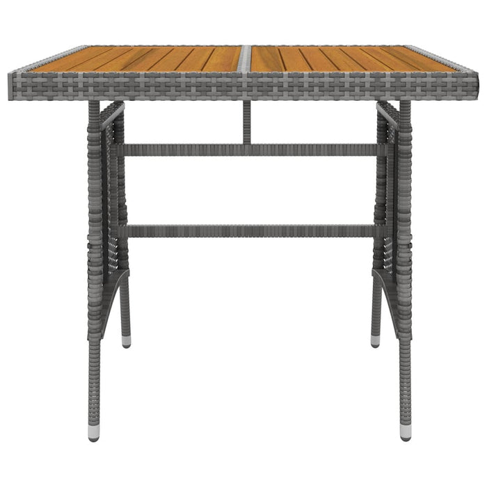 Set da Pranzo per Esterni 5 pz in Polyrattan Grigio 3120093