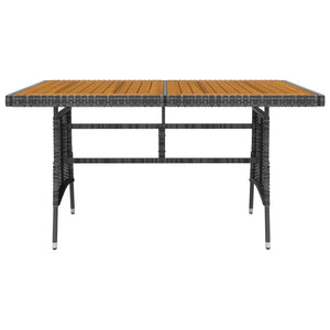 Set da Pranzo per Esterni 5 pz in Polyrattan Grigio 3120104