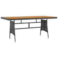 Set da Pranzo per Esterni 7 pz in Polyrattan Grigio 3120112