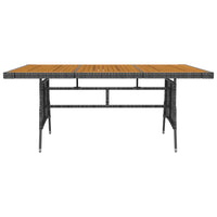 Set da Pranzo per Esterni 9 pz in Polyrattan Grigio 3120113