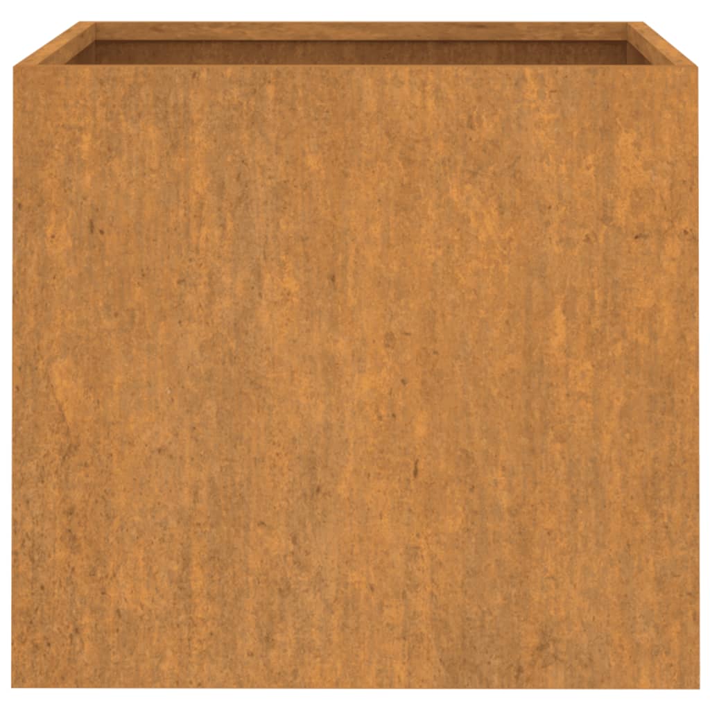 Fioriera-Vaso-Contenitore per Piante 49x47x46 cm Acciaio Corten