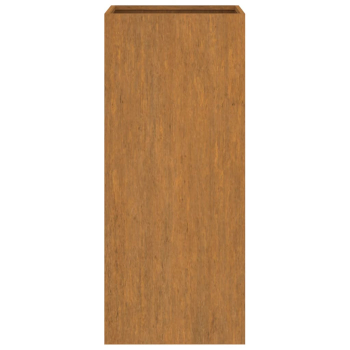 Fioriera-Vaso-Contenitore per Piante 32x29x75 cm in Acciaio Corten