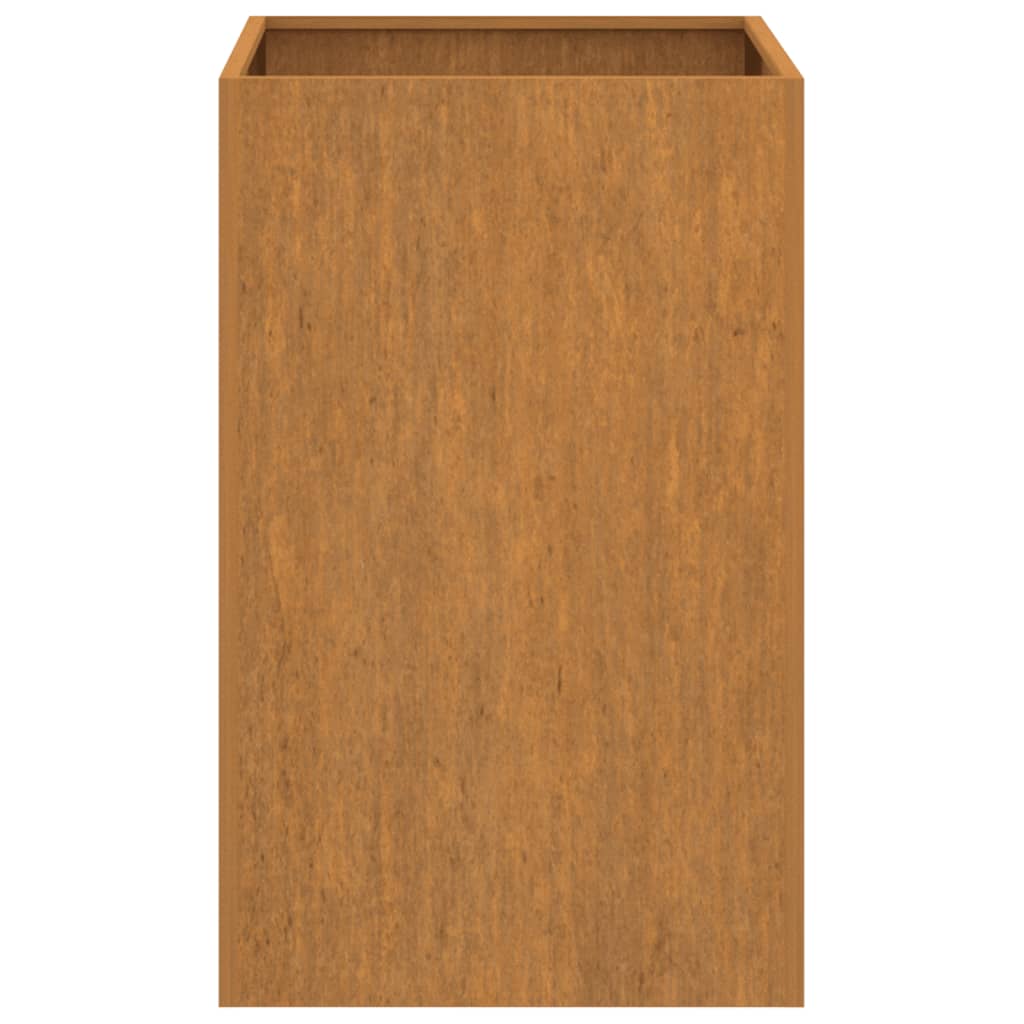 Fioriera-Vaso-Contenitore per Piante 42x38x75 cm Acciaio Corten