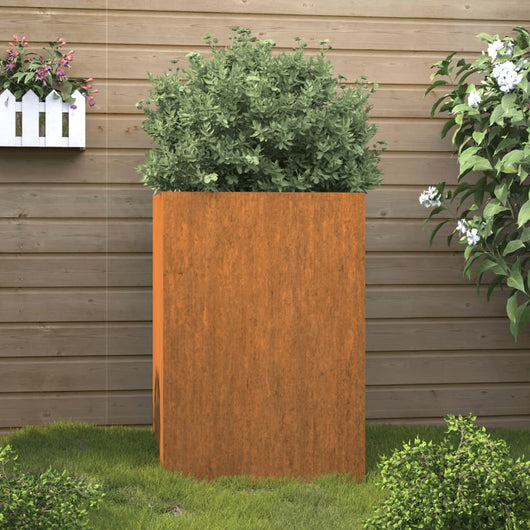 Fioriera 52x48x75 cm Acciaio Corten 821555