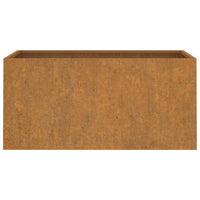 Fioriera-Vaso-Contenitore per Piante 62x30x29 cm Acciaio Corten