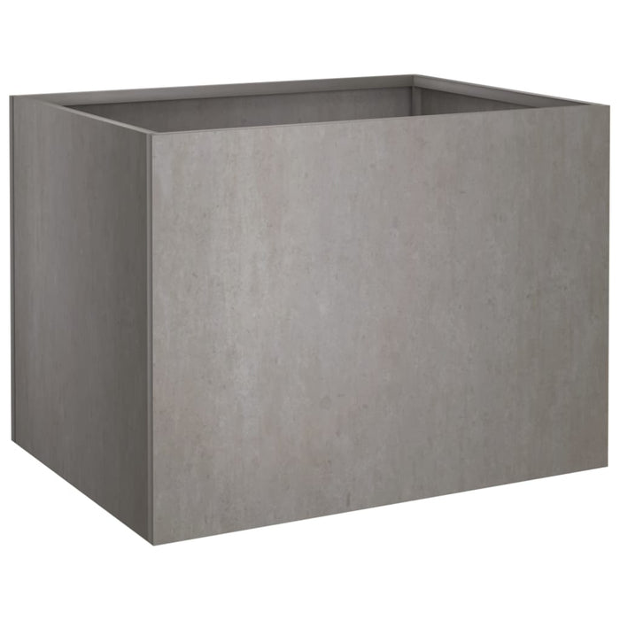Vassoio per fioriera aiuola rialzata piante fiori terrazzo giardino 62 x 47 x 46 cm acciaio corten marrone 02_0037759