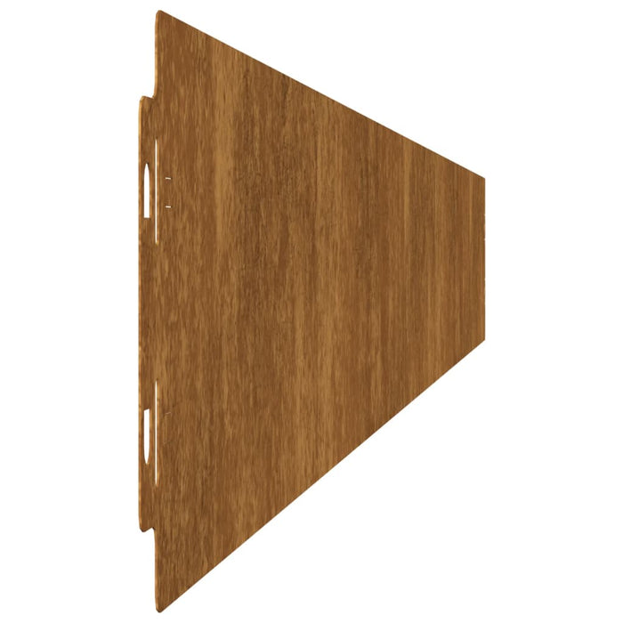 Bordure per Prato 10 pz 10x103 cm Flessibili in Acciaio Corten
