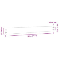 Bordure per Prato 10 pz 10x103 cm Flessibili in Acciaio Corten 821890